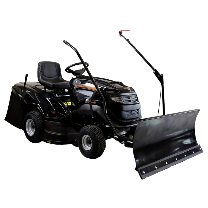 BLACK EDITION® PRO 220/102 HK Rasentraktor | Inkl. 120cm Schneeschild & Kawasaki V-Twin
